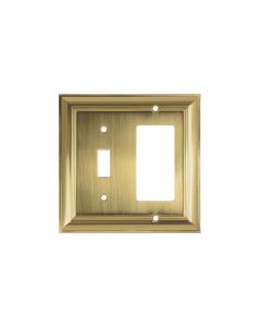 CKP Brand #31197 Impressions Collection Toggle/Rocker Wall Plate, Amber Gold